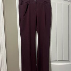 Alfani Women's Wine Colored Trousers